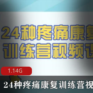 健康（24种疼痛康复训练营）视频教程